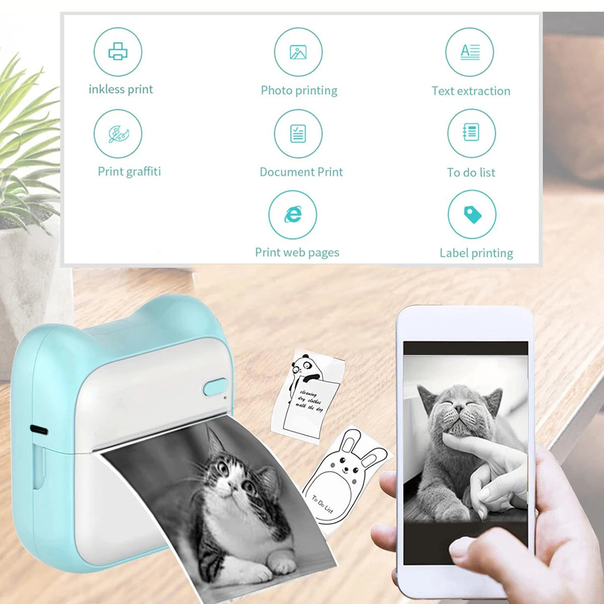 Mini Portable Thermal Printer