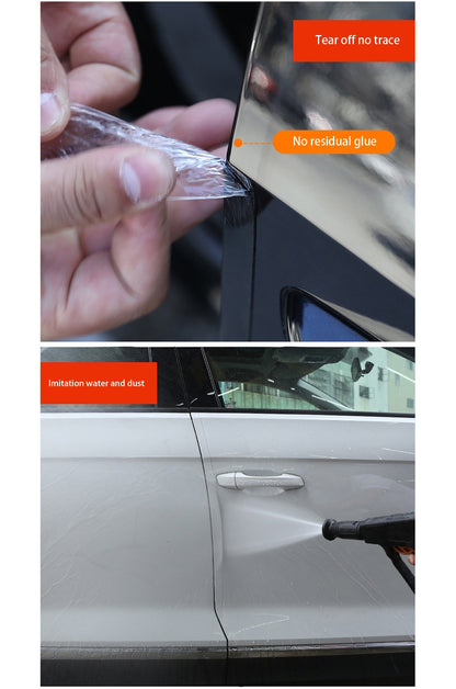 Transparent door bumper