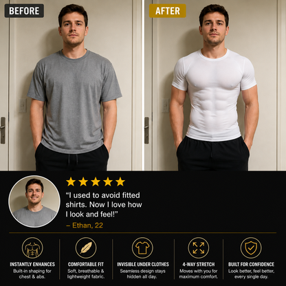 MuscleFlex™ – Instant 6-Pack Compression Shirt
